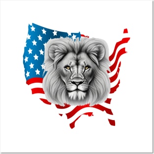 US Brave Lion Posters and Art